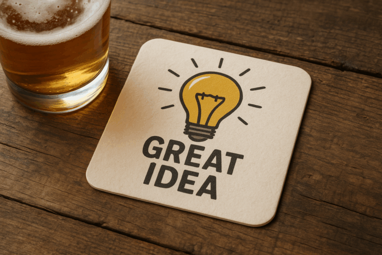 Die besten Ideen entstehen auf Bierdeckeln